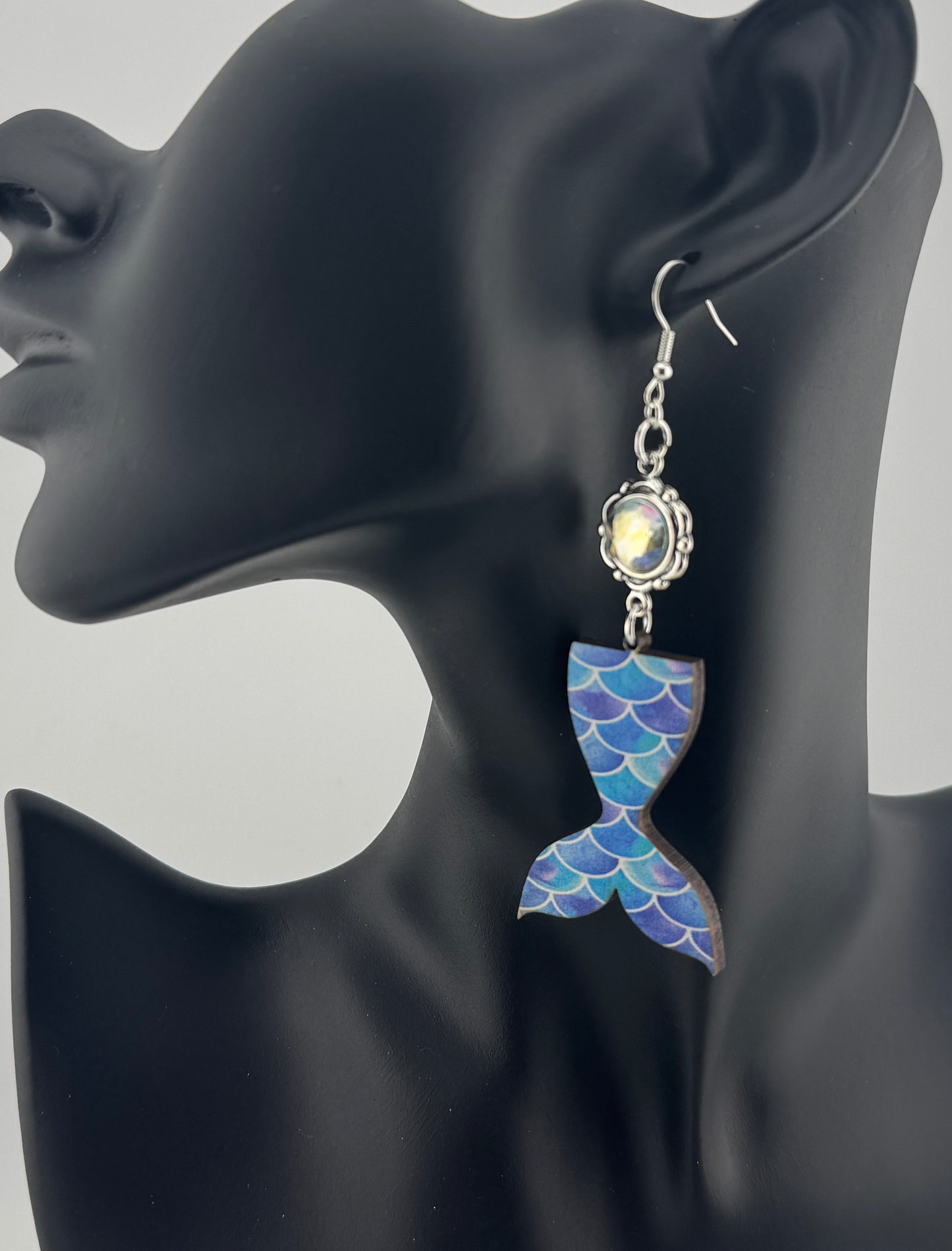 Mermaid Tail Dangle Earrings