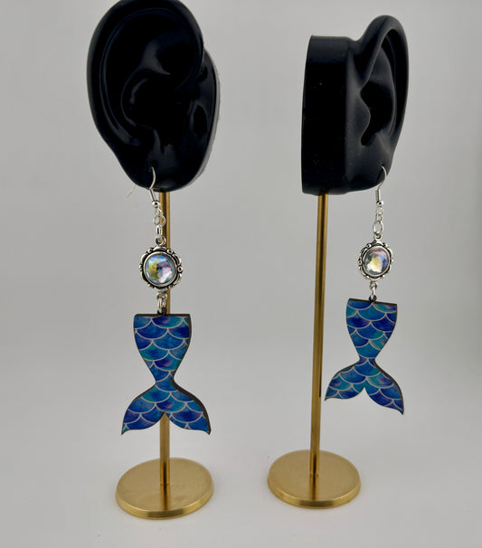 Mermaid Tail Dangle Earrings
