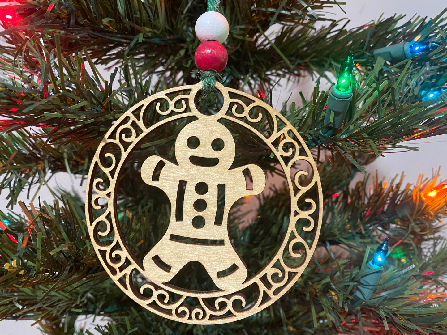 Folk art gingerbread ornament